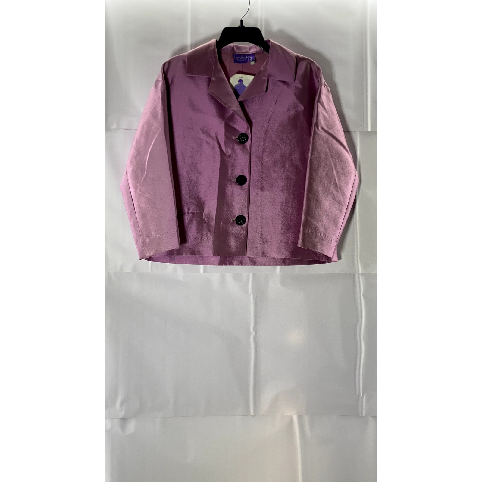 Marianne Novobatzky Women's Light Pink Mme Tatlin Three Button Jacket Sz 10
